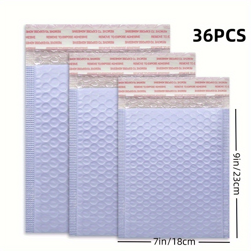 TEMU Light Purple Bubble Mailers - Durable Pe Storage & Shipping Envelopes For Jewelry, Clothing, And Footwear