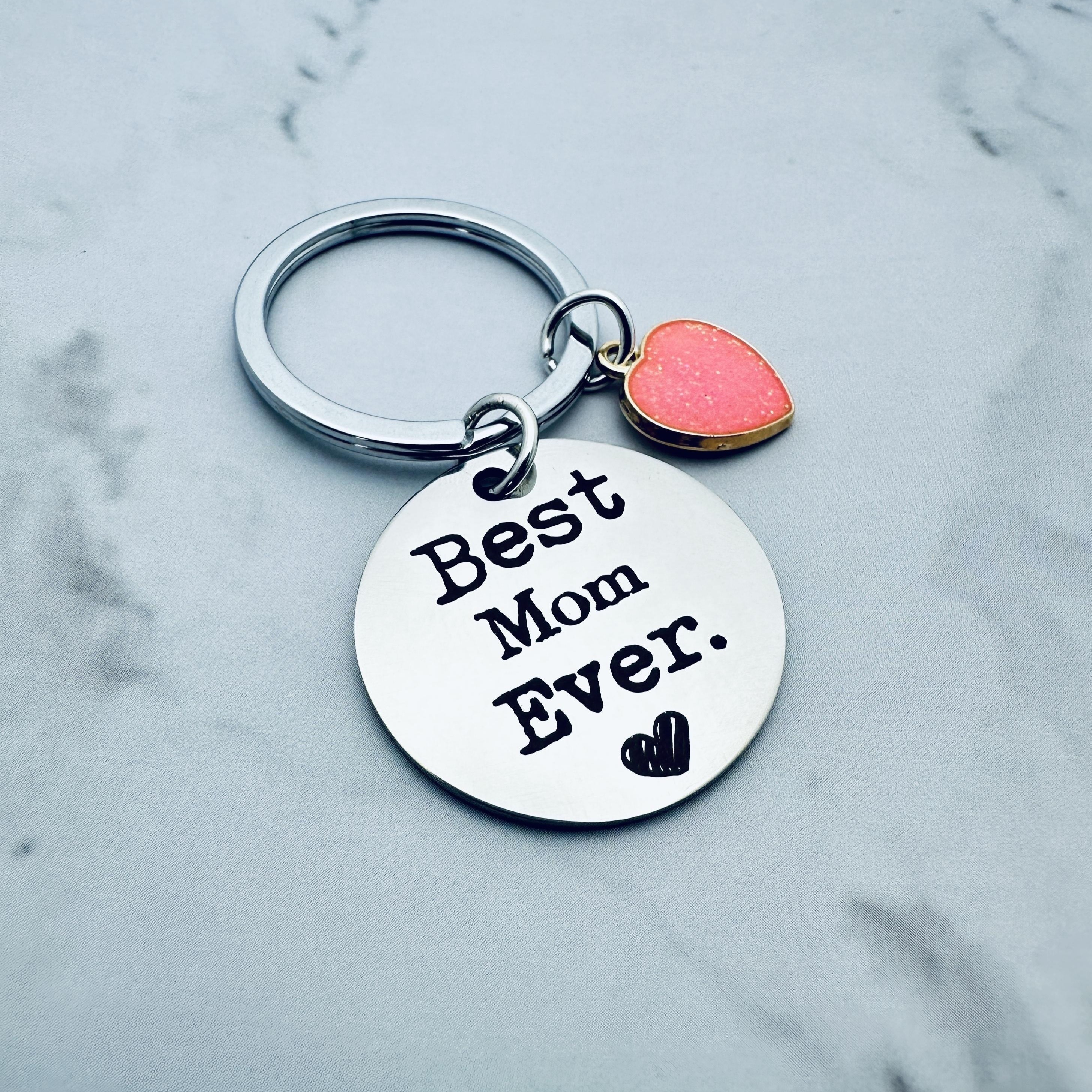 

1pc Creative Keychain Gift For Mom, Stainless ' Ever' Key Pendant, Birthday Gift For Mom, Mother's Day Gift, Thanksgiving Gift, Christmas Gift