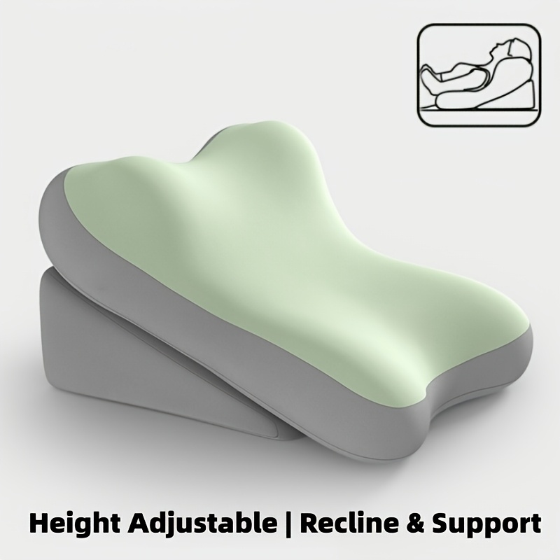 E-shop 2er-Set Bettkeilkissen, Memory Foam Rückenstütze zum Lesen im Bett, Verstellbares ergonomisches Stützkissen für Rücken und Nacken,