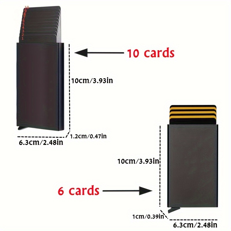 Porte-cartes (2) anti-RFID Métal