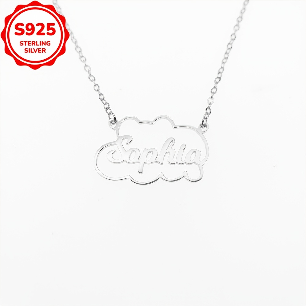 Custom-Made 4G925 Pure Silver Choker Necklace