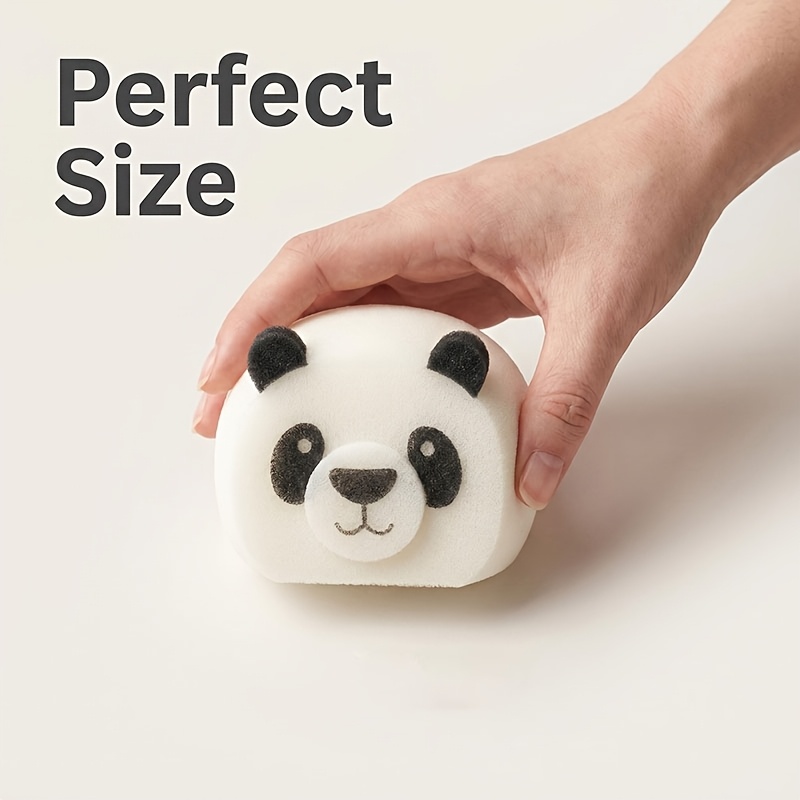 Ins-Style Panda Bath Sponge, Soft Exfoliating Cleaning Puff