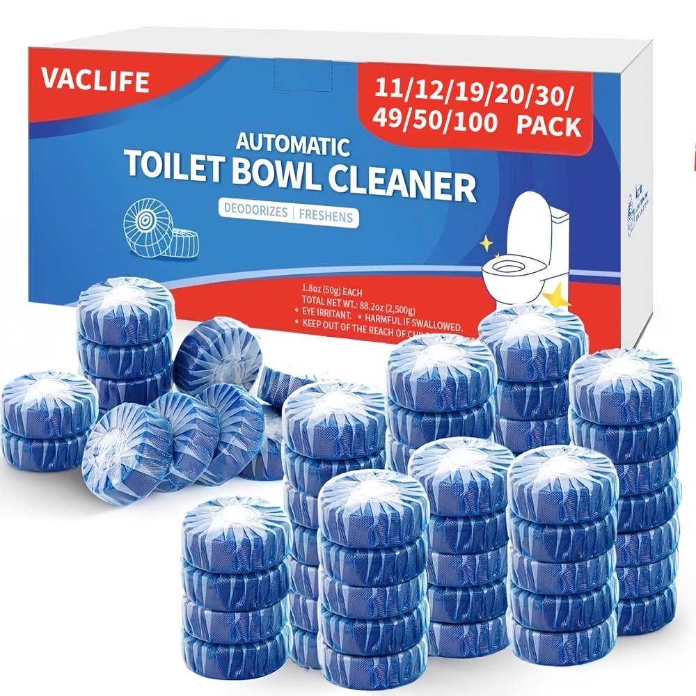 100 50 30 20 11pcs automatic toilet bowl cleaner tablets low odor for freshness ideal for plastic     for home hygiene rv toilet cleaning powerful toilet bowl cleaners for tough stains long lasting deodorizing christmas halloween
