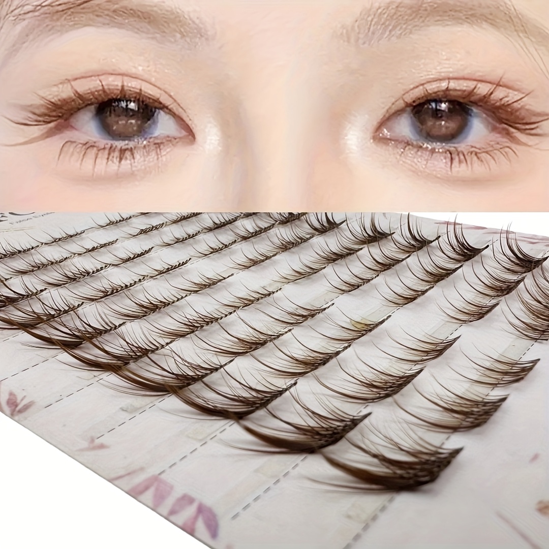 60 Clusters Of Short Su Jie False Eyelashes - 10-12mm, Lashes For Beginners, Makeup, Everyday Makeup Lashes | Natural Eyelash Style | Lashes