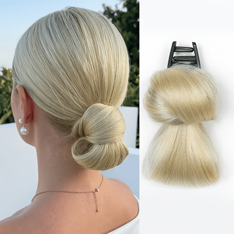 TEMU Synthétique Cheveux Faux Cheveux à Clip Coiffure Facile à Adapté à Toutes les Femmes