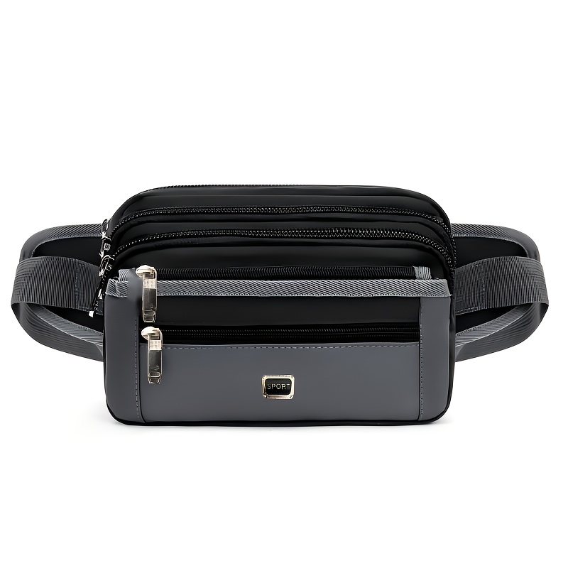 E-shop Mehrschichtige trendige Gürteltasche für Herren, Business-Geld-Hüfttasche, tragbare Outdoor-Sport-Umhängetasche, multifunktionale Tasche zum