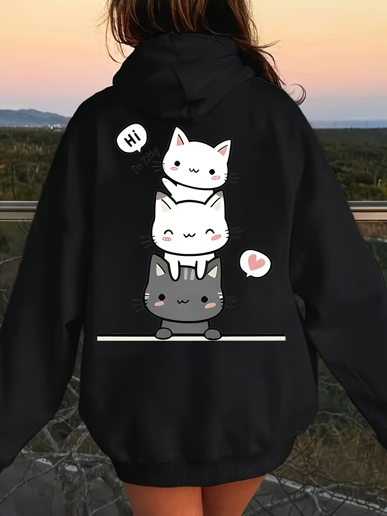 Kawaii Hoodie Für Teenager Mädchen Kapuzenpullove Produktbild-Vorschau 2