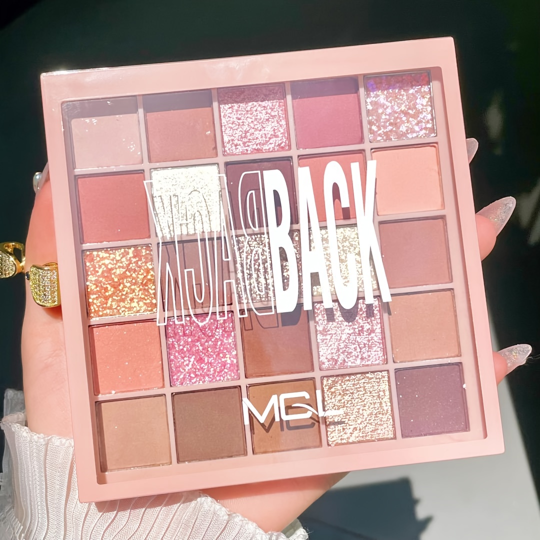 Mgl Spring And Summer Essential 25-color Eyeshadow Palette With Pearlescent Matte And Earth- Glitter