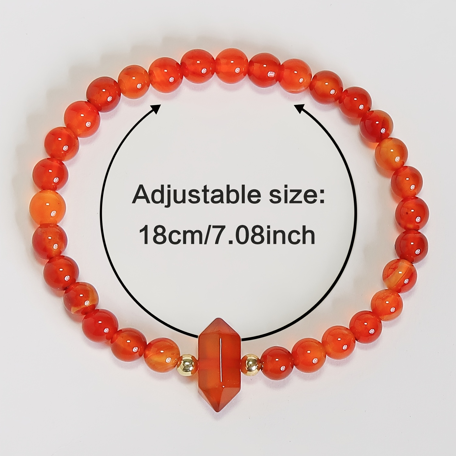 Natural Stone Beaded Bracelet with Tiger Eye & Agate, Handmade