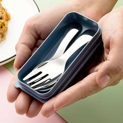 imagen del artículo 1 con 2 piezas de cubiertos de acero inoxidable