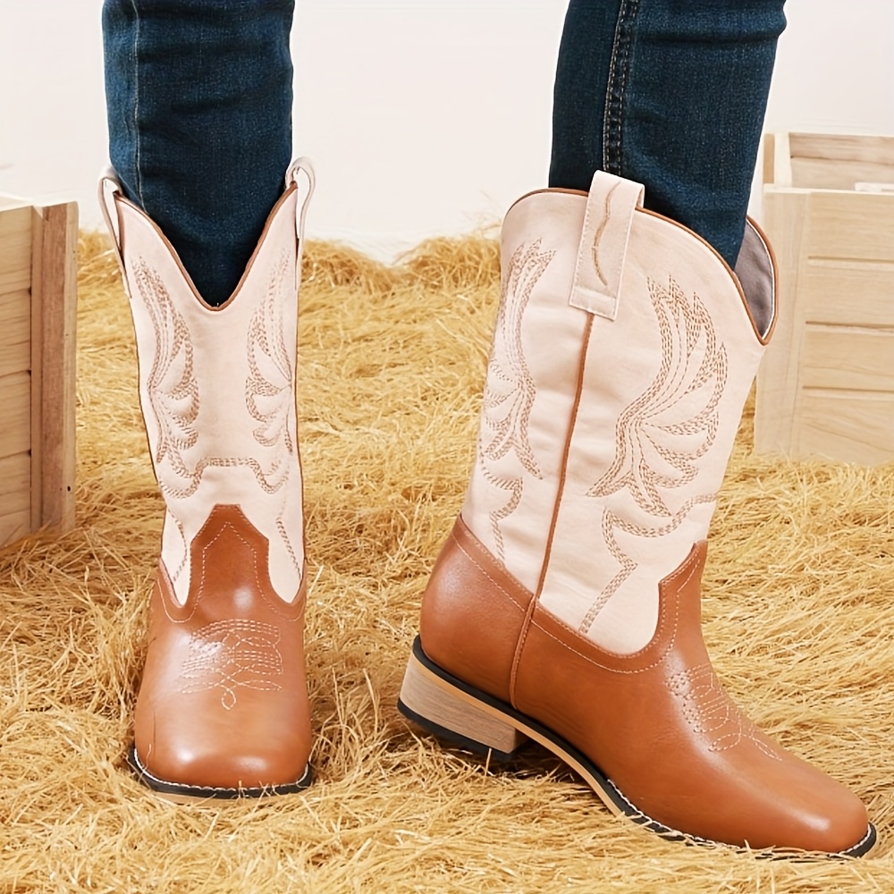 Fashion Girl Mexican Boots Cowgirl Boots For Girls DADAWEN Boys