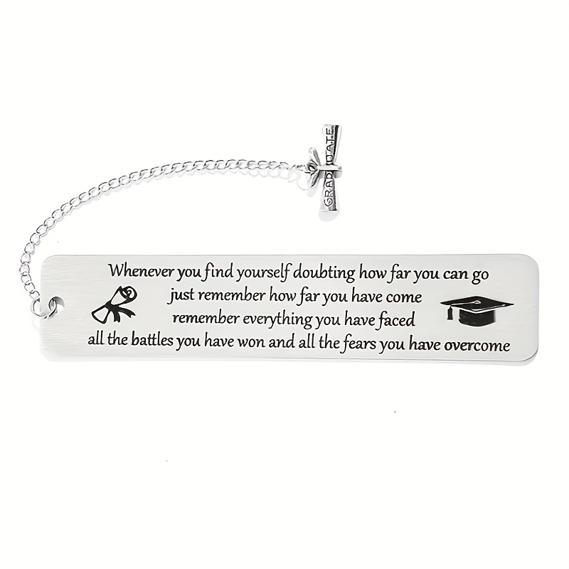 TEMU Graduation Bookmark With Tassel, Perfect Gift For Book Lovers, Graduation Present For Her Or Him, High School, Seniors, College Students