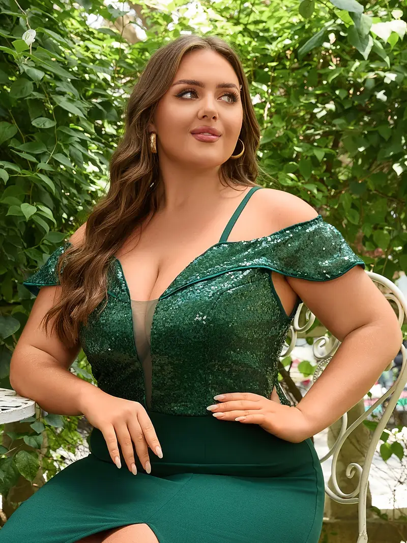 plus size plus size plus size womens shoulder sequined - Temu plus size plus size plus size womens shoulder sequined - Temu