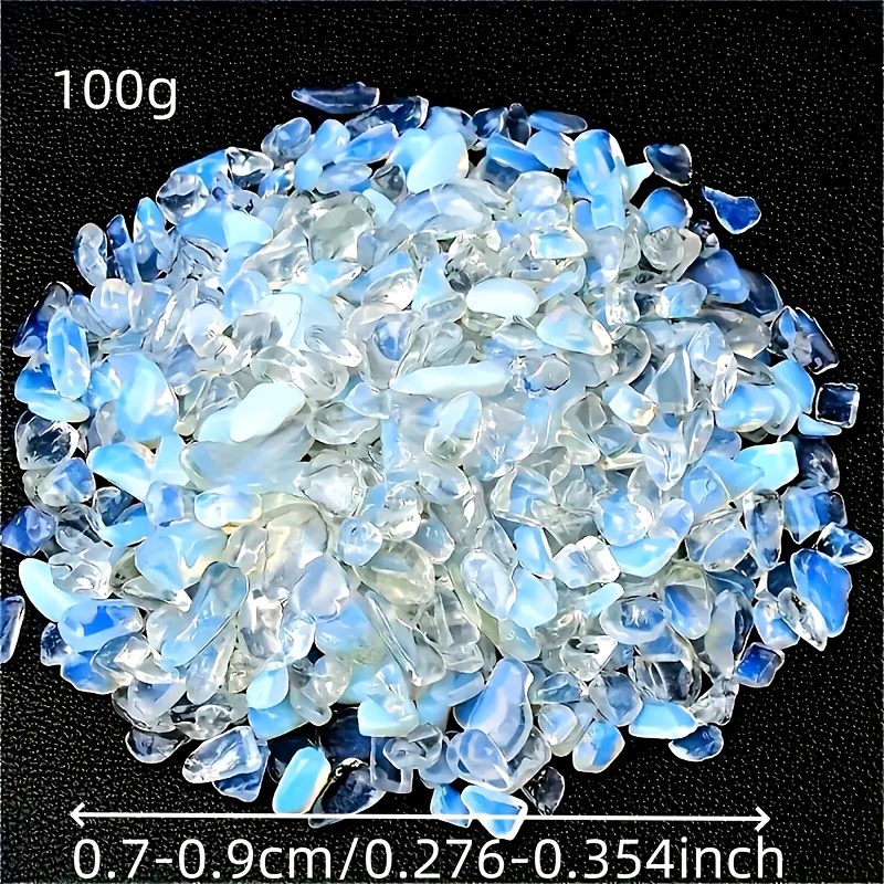 TEMU 2oz/56g Elegant Blue Opal - Polished Stone For Projects, Jewelry Making, Wishing Bottles, Garden And Fountain Decoration | Ideal For Holiday
