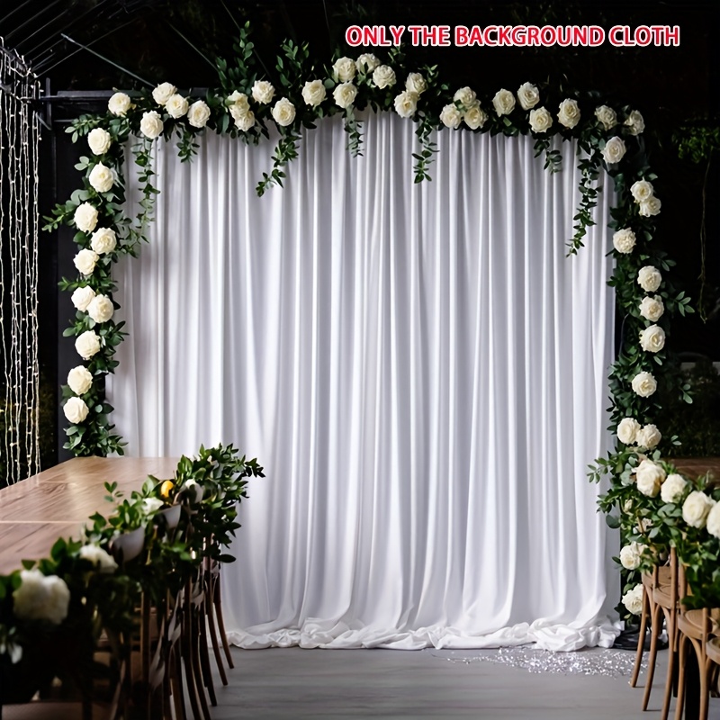 Elegant White Photography Background for Weddings and Birthdays