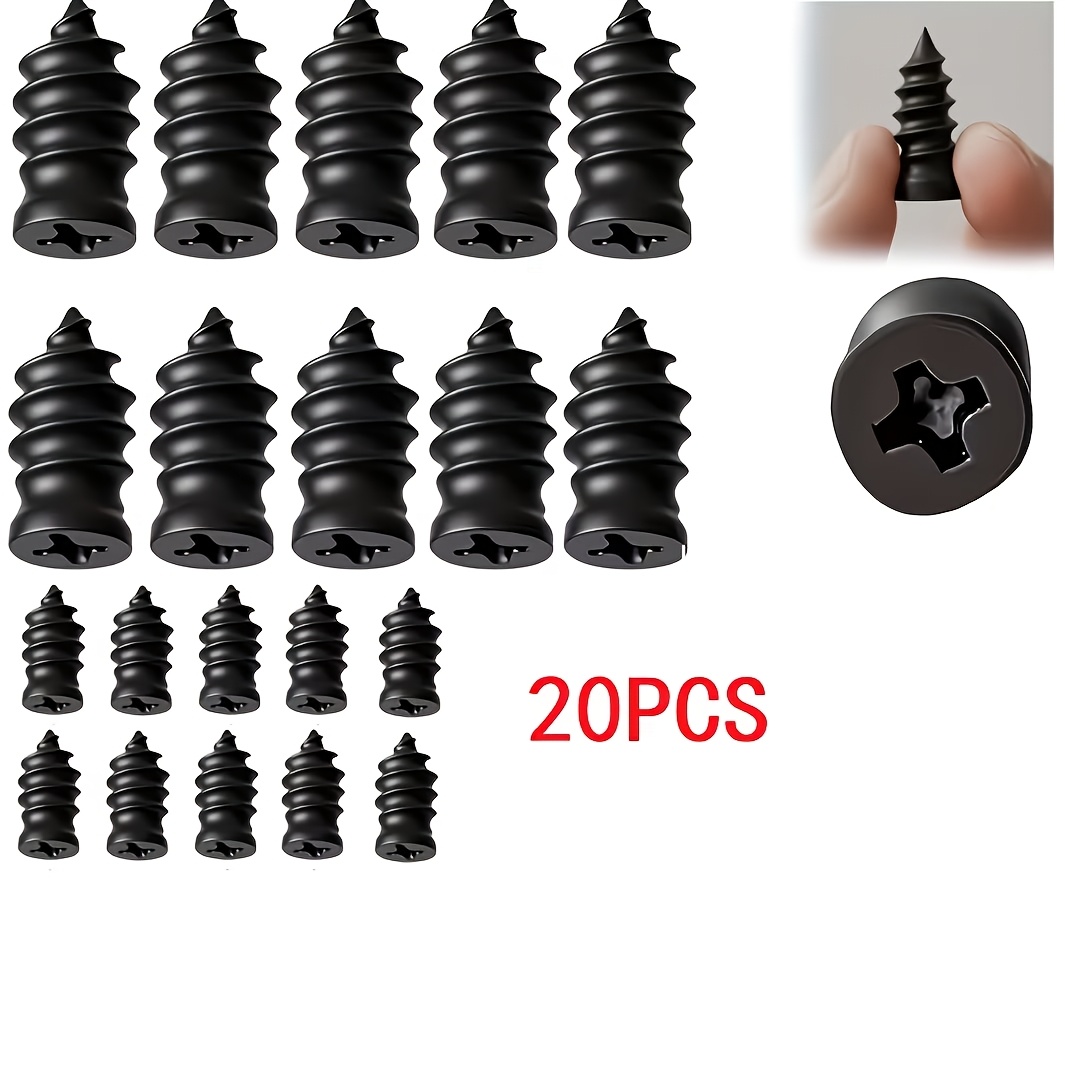 20/40pcs Tire Repair Rubber Nail Kit, Suitable for Car/Motorcycle/Truck/Scooter, Quick Self-Service Screw Rubber Nail Vacuum Tire Puncture Repair Tool