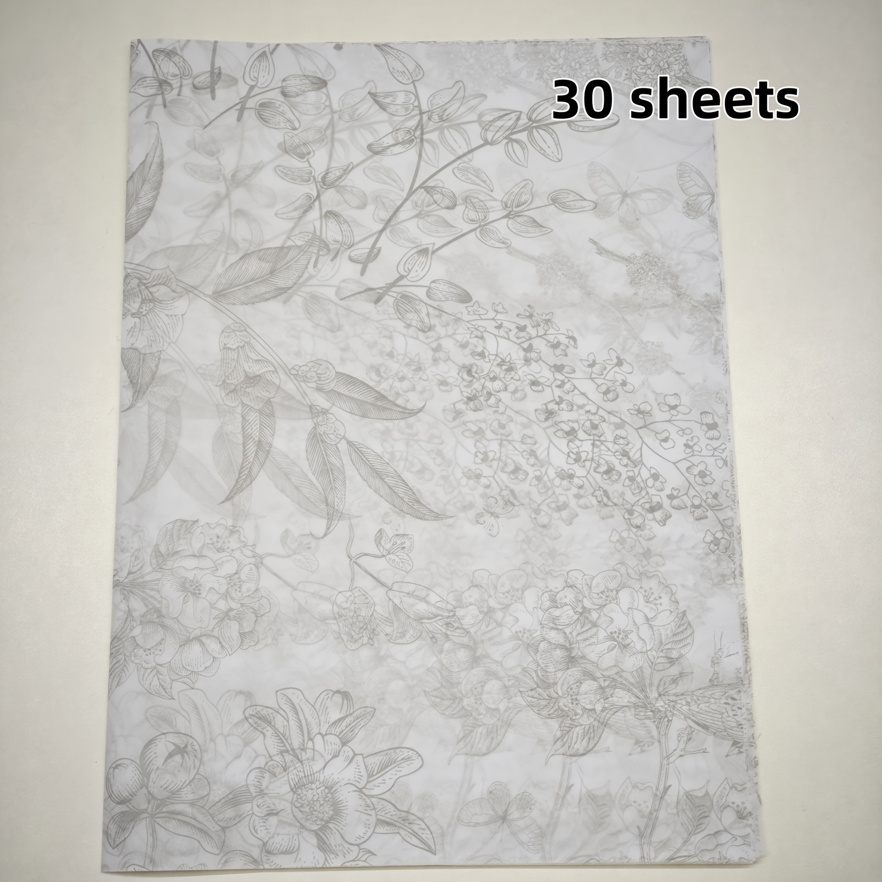 Image of 30pcs Elegant Retro Snow Pear Paper, Bird , Tissue Paper, Perfect For Handicrafts, Bouquet Packaging, Wedding, Birthday, And Holiday Gift Wrapping