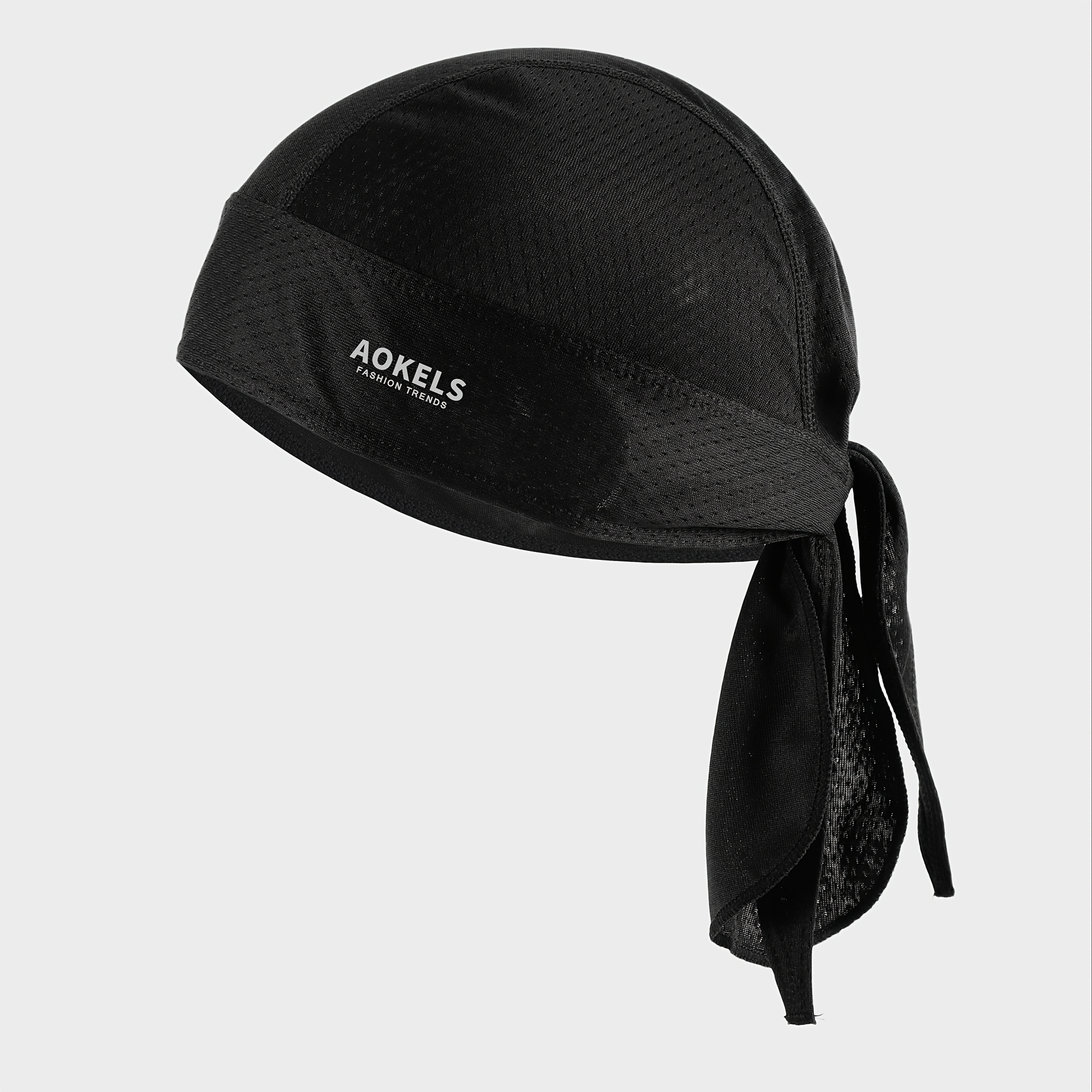's Aokels Letter Reflective Headband Cap, Mesh Breathable Solid Color Unisex Cycling For Daily Running And Sports Use