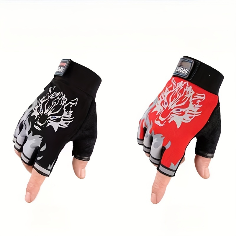 

Gants de Cyclisme d'Été - Légers, Design Demi-Doigts avec Fermeture à Scratch pour la Conduite en Extérieur & Protection pour Vélo Électrique, Taille Unique, Mince, Ruban Magique