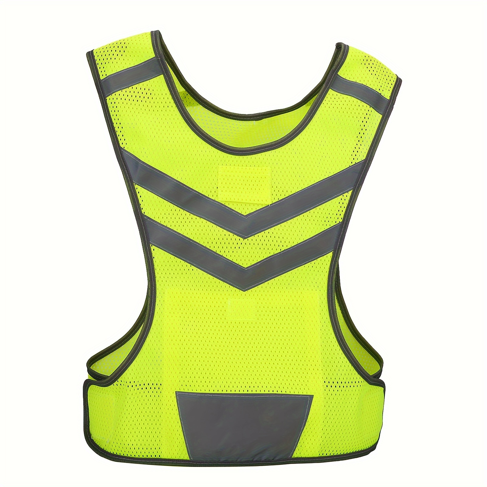 TEMU High Adjustable Reflective Safety Vest For Outdoor Sports Cycling Running Hiking