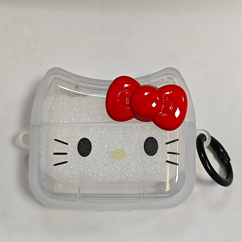 Cartoon Cute 3d Bow Pattern Earphone Case Cover, Suitable For Airpods 1/2/3/4/pro//pro3 Birthday Gift For Girlfriend And Best Friend