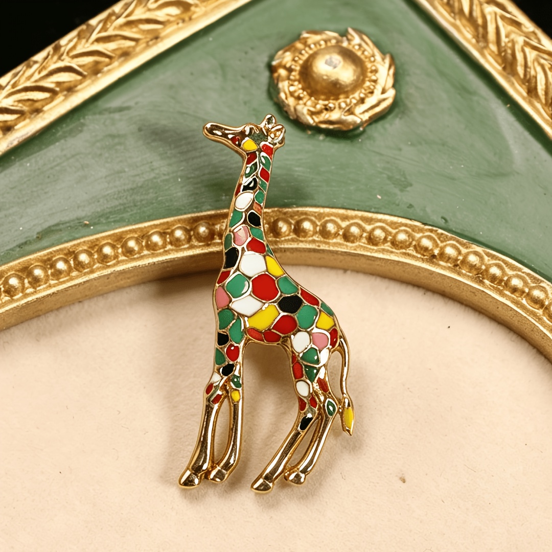 TEMU broche de esmaltada de la serie de animales creativa con personalidad de moda, accesorios de joyería para toda