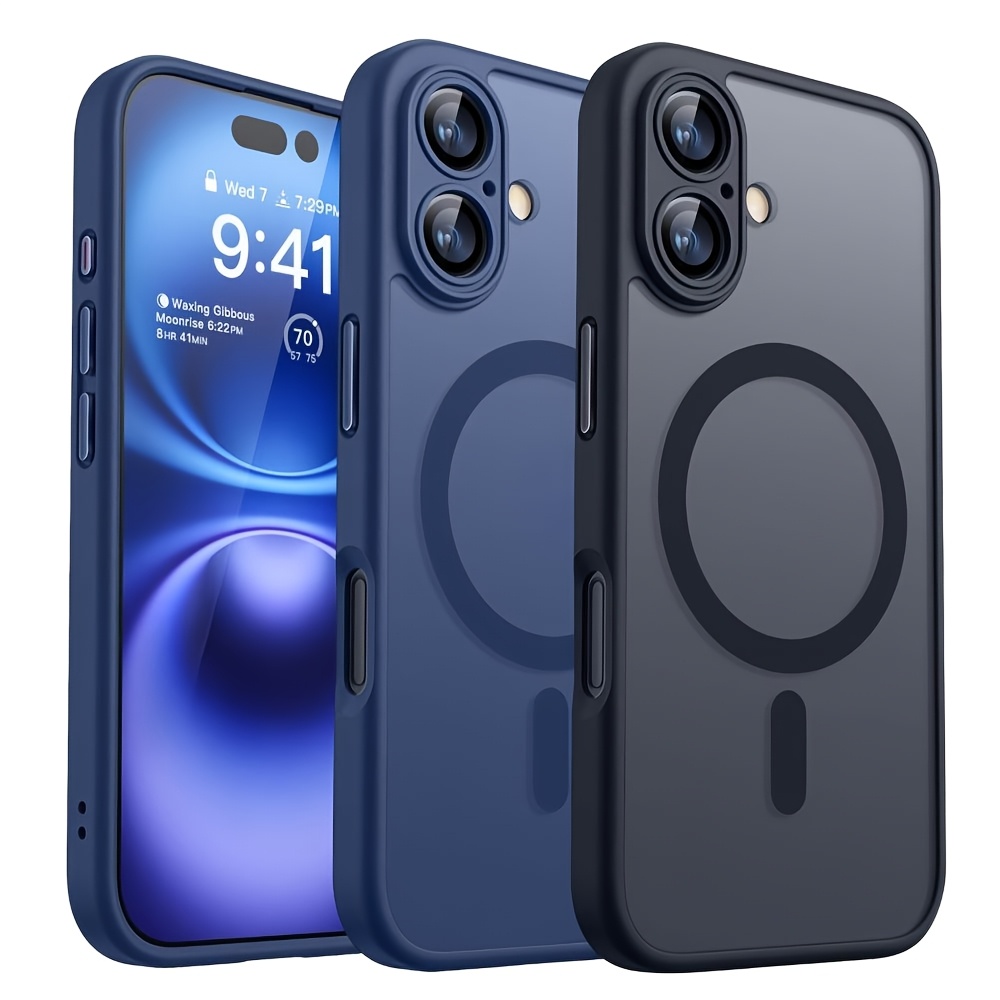 Coque Blindée Betterfon Pour IPhone 16E - Protection Renforcée Caméra - Couleur Bleu - Neuf