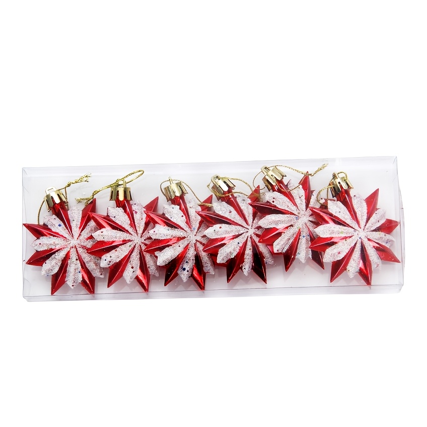 TEMU 6Cm 6 piezas Adornos para árbol de Navidad, Decoración para árbol de Navidad, Halloween
