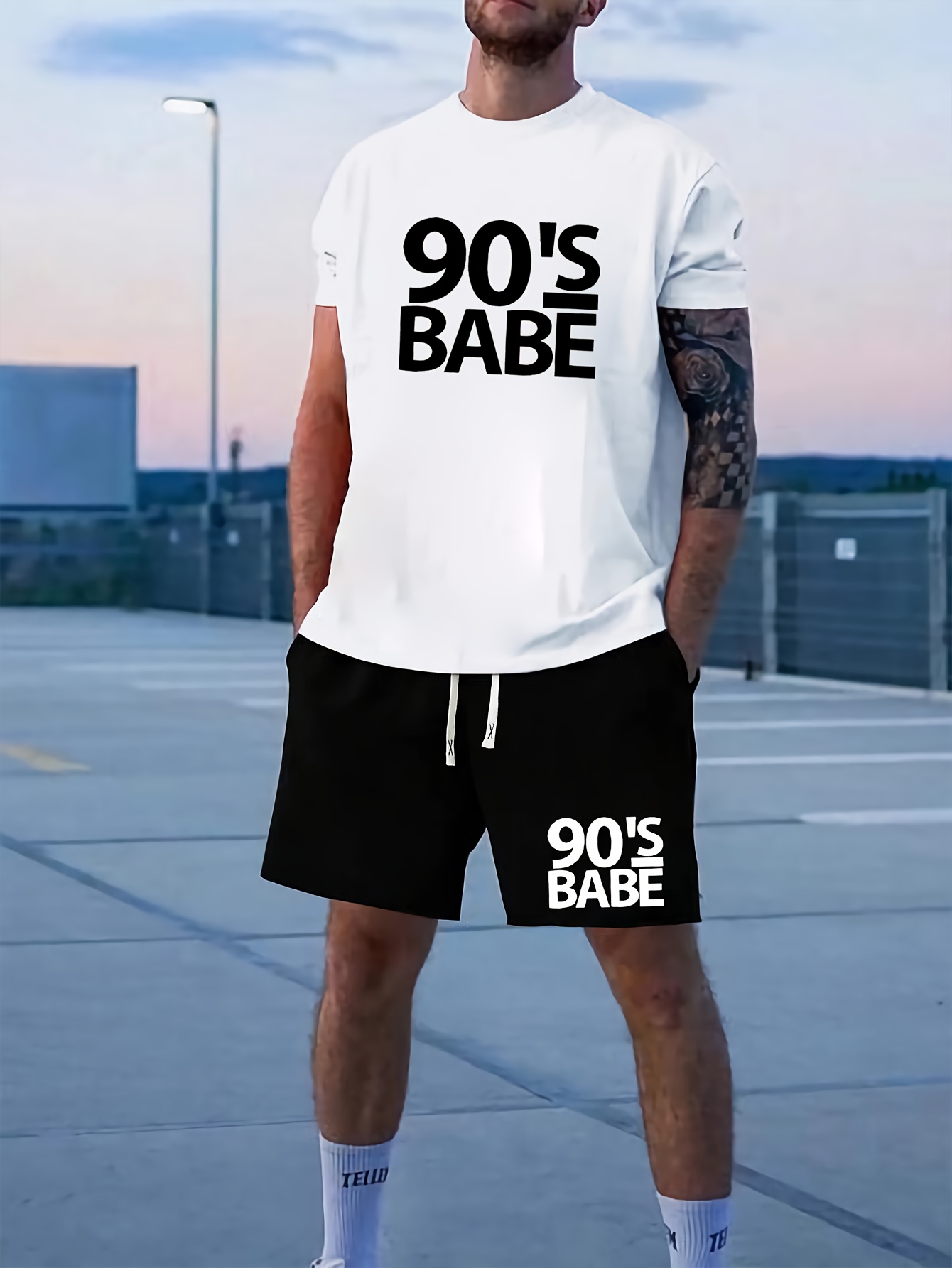 Men's Custom Graphic T-Shirt - Short Sleeve Crewneck Tee, 80s & 90s Vintage Style, 100% Cotton - View #10