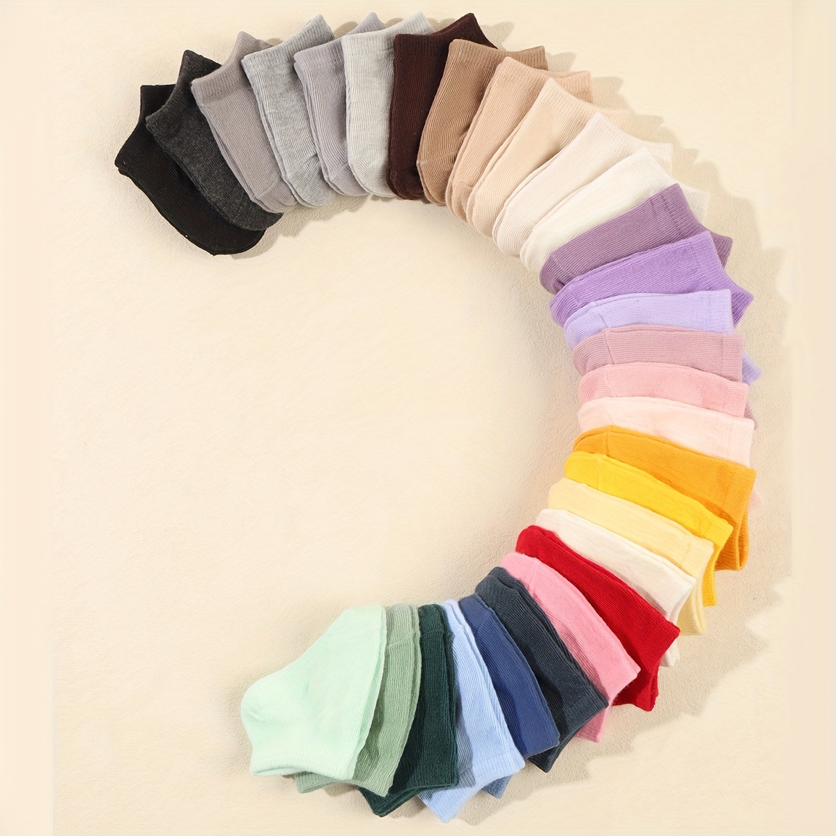 10 pairs random candy colored baby short socks