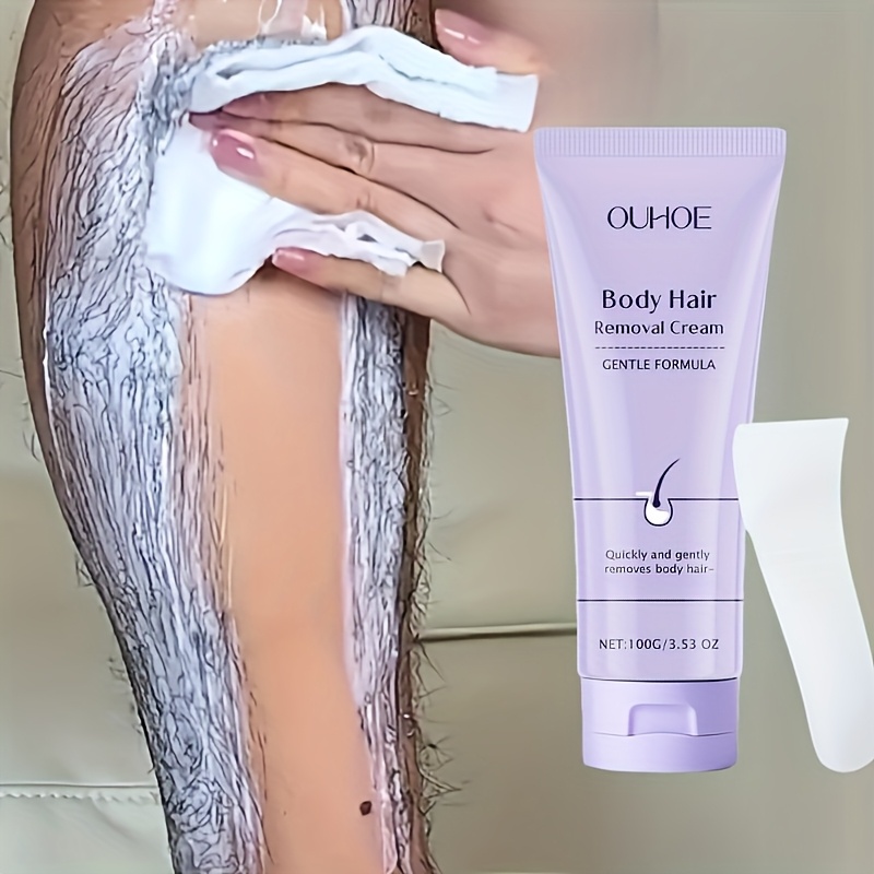 TEMU Aloe Hair Removal Cream Effortless And -free, Leaves No Marks Quick Hair Removal In Minutes Comes With A , Skin For Men And Women Suitable For Face, Legs, , And Underarms Fits Types