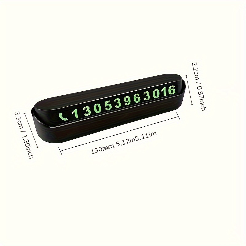 car dashboard ornament durable abs temporary parking phone number display frame heat insulated sun protected easy to move design for car owners Product details 2