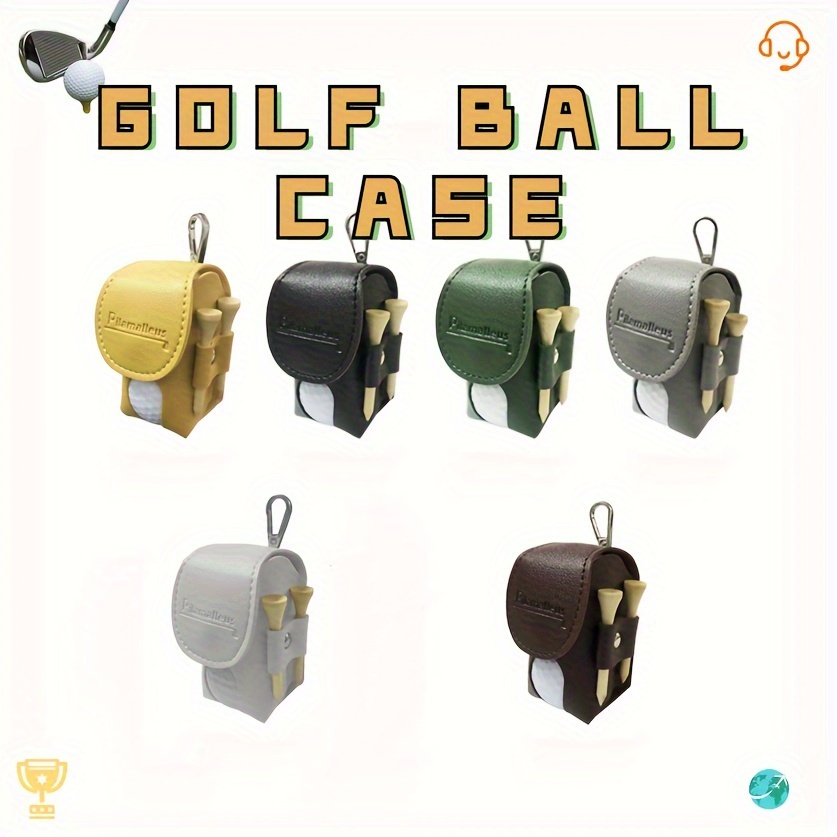 

Golf Small Ball Bag, Golf Ball Cover Can Hold 2 Balls, Golf Accessories