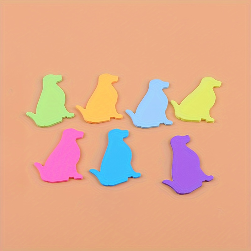 Image of Dog Memo Notepad Office Supplies, Work Desk Accessories, Message Sticky Notes In Puppy Shape Pad , Suitable For Classroom And Home Use, 210 Sheets