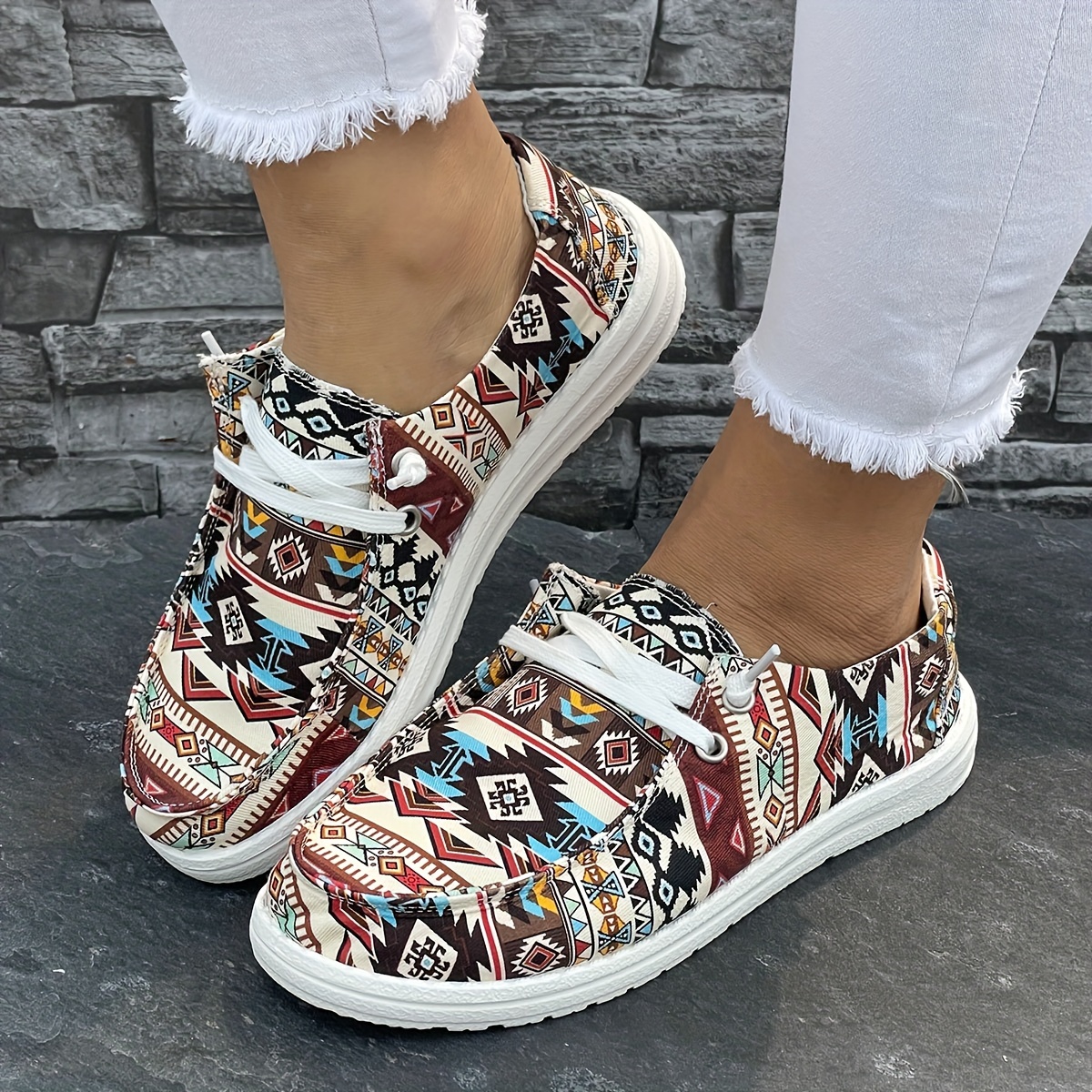 women s casual women s shoes fashion printed flat region name