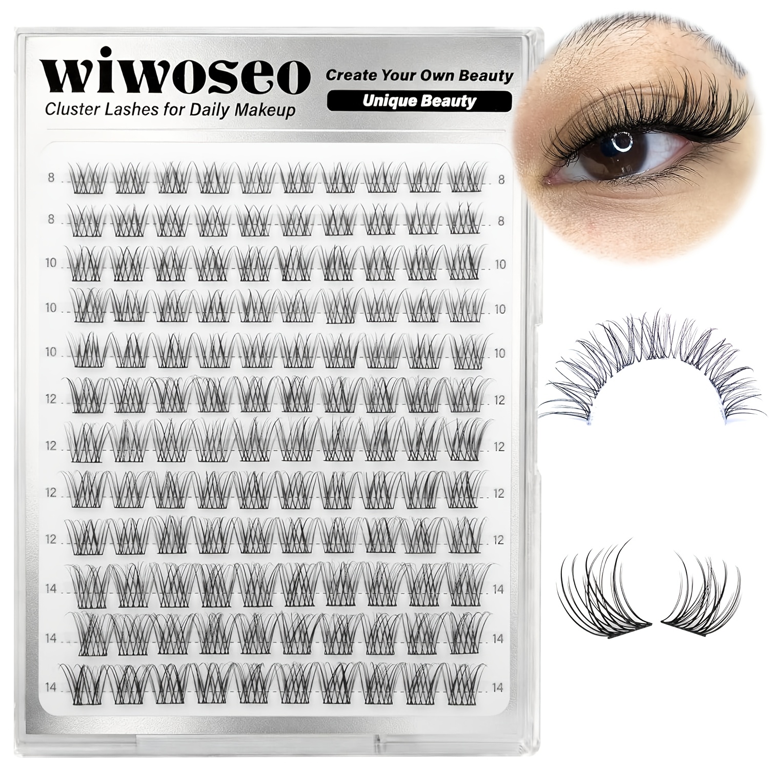 Image of D Eyelash Extension Individual False Eyelashes Wisps Thin Single Eyelash Fox Eye Cartoon Eyelash Extension Eyelash Clusters Natural Looking Long False Eyelashes 8-14mm