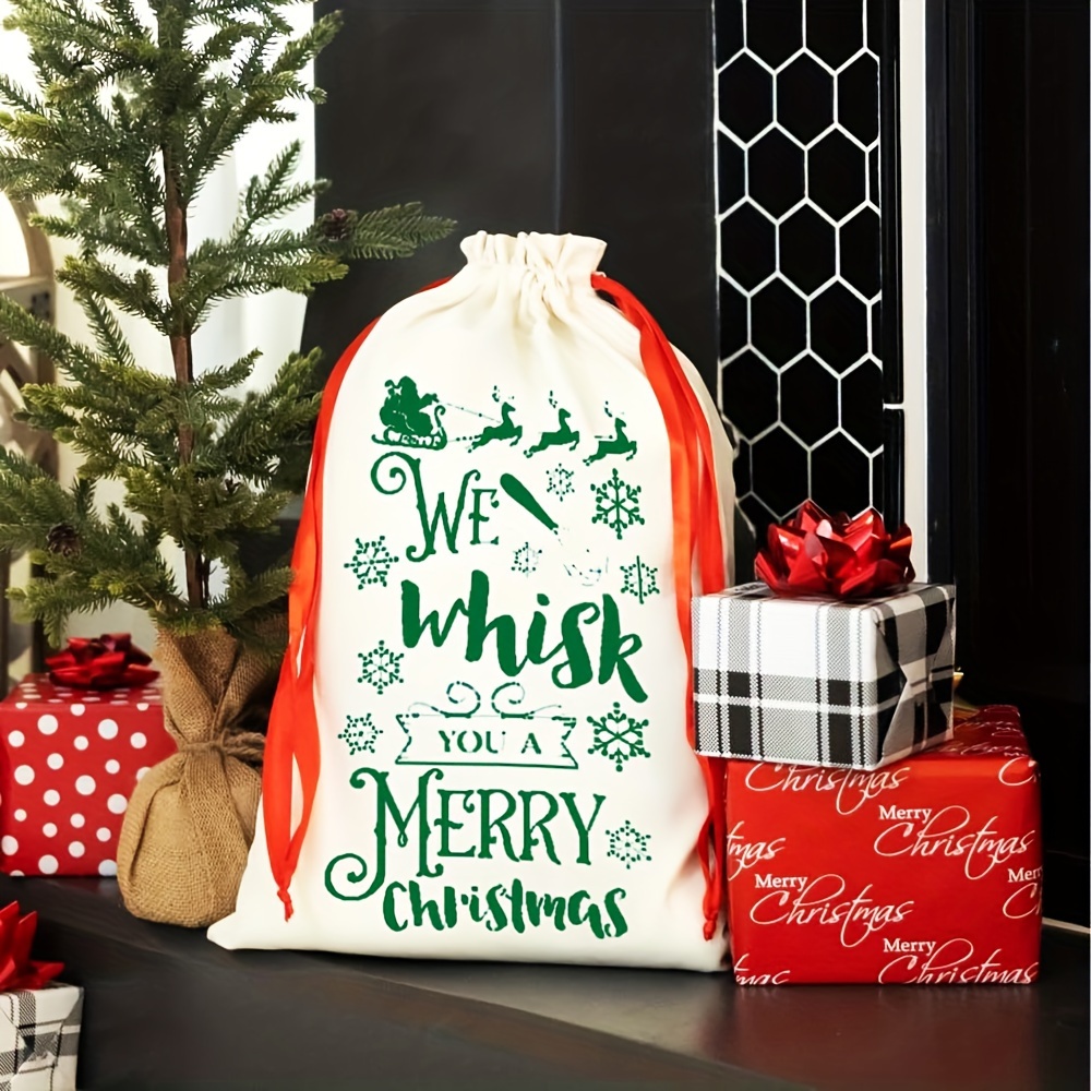 21.59cm X 27.94cm Silkscreen Stencil, Merry Christmas Design