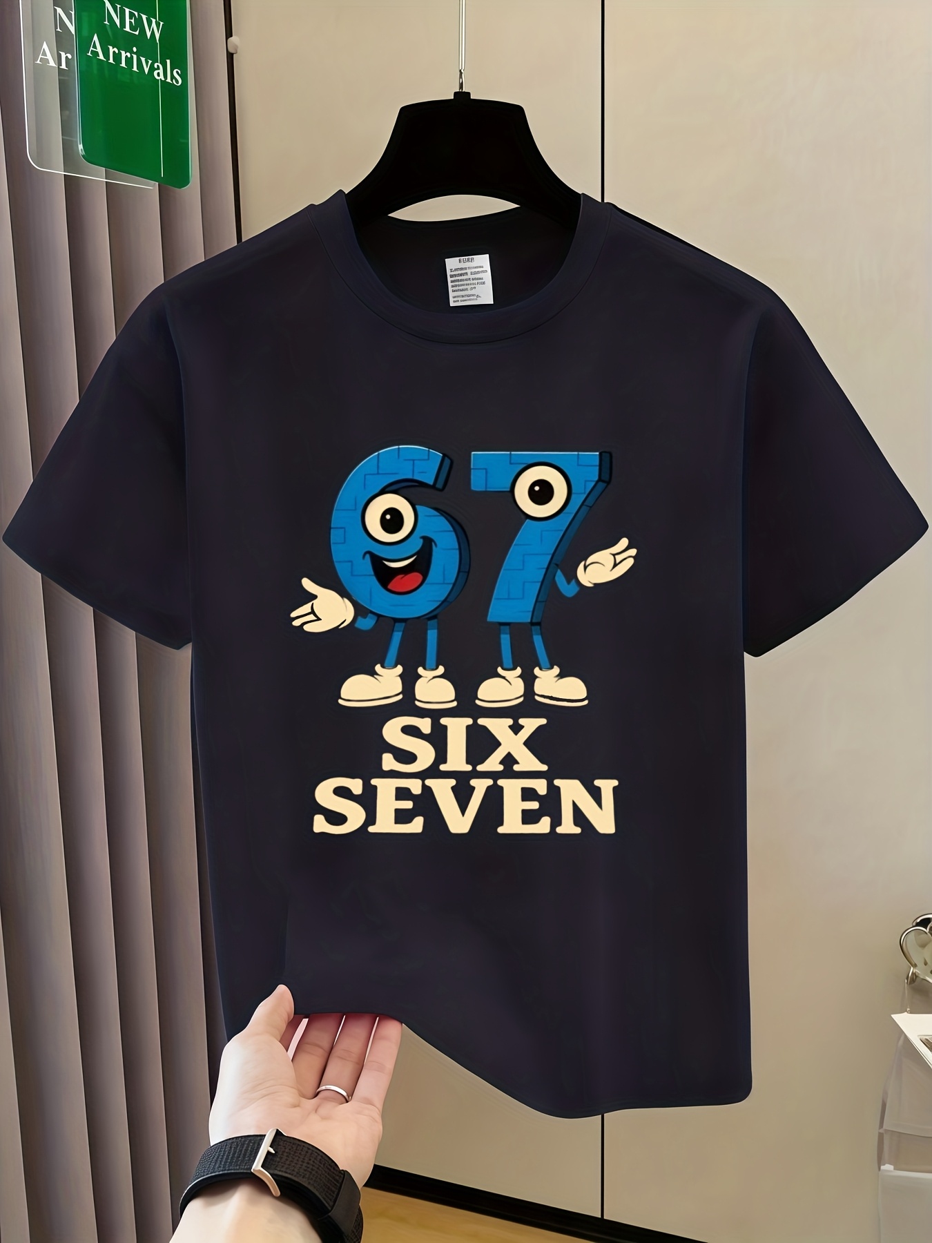 Jongens Meisjes 67 T-shirt 67 Nummer Gedrukt T-shirts Vakantie Sport