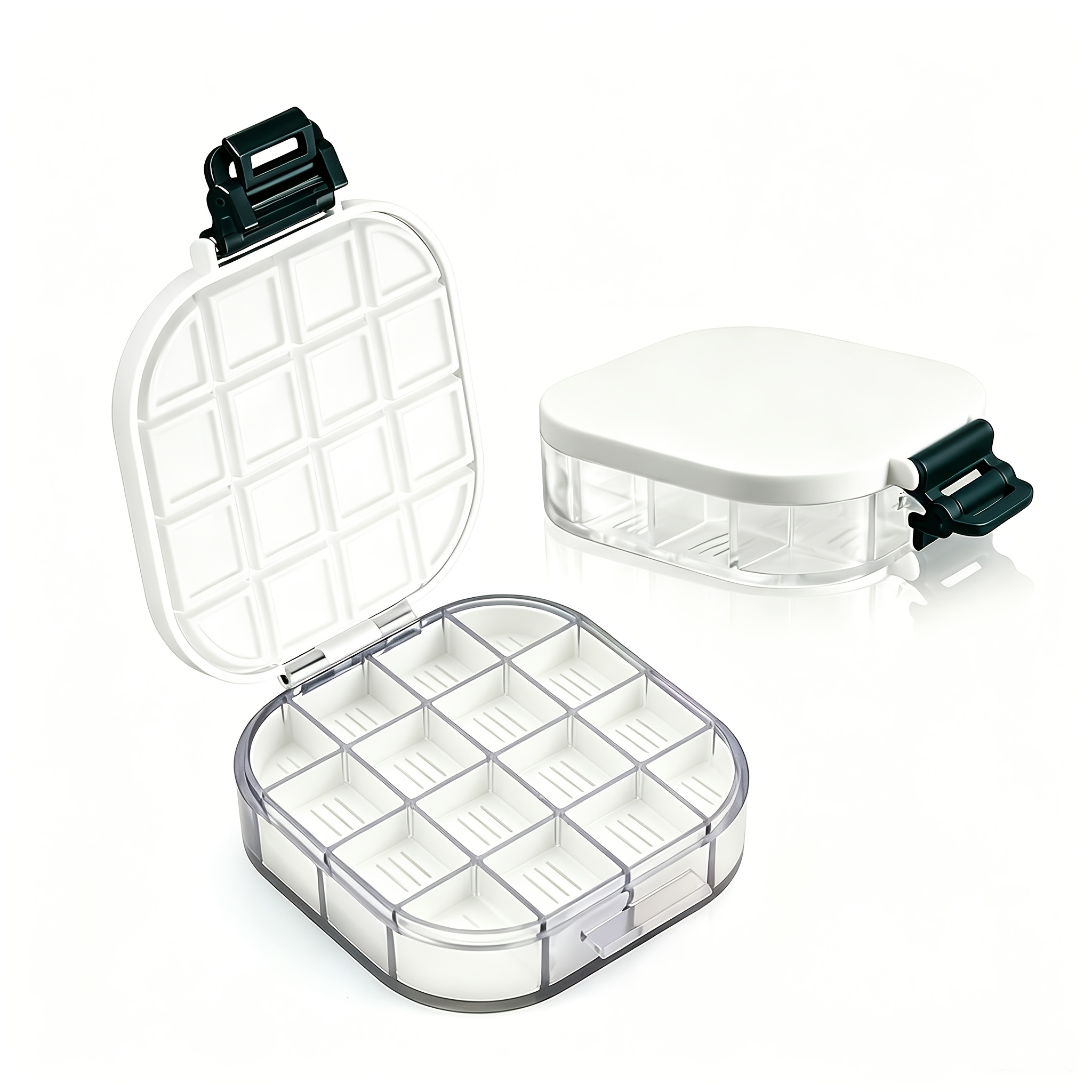 TEMU Xileyw 16-well Airtight Paint Palette Box With Lid - Portable Travel Paint Storage Suitable For Watercolor, Acrylic, Gouache, Oil Paints |