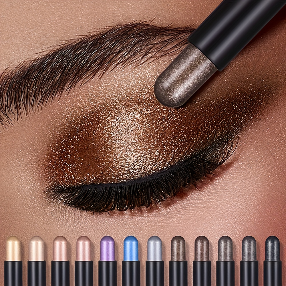 long lasting waterproof   eyeshadow stick suitable for shimmer glitter   with brush tip buildable color for   to night looks ideal for music festivals parties casual attire
