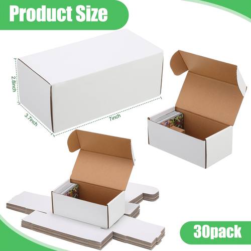 20pcs trading card storage box cardboard baseball card storage box collectible cases for sports gaming cardboard game collecting holder supplies