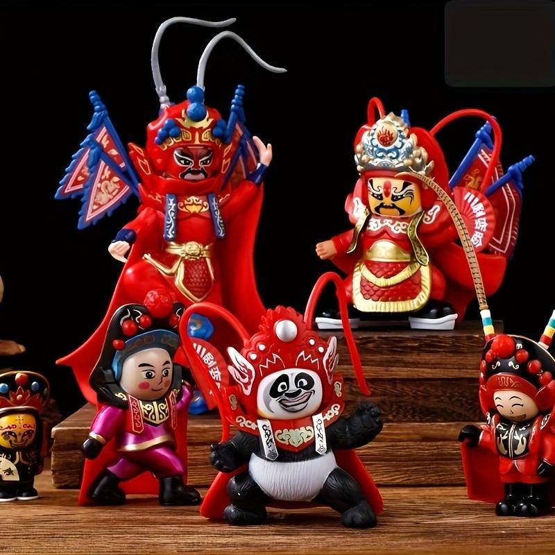 Figura de Panda Encantadora com Mudança de Rosto - Plástico, Não Necessita de Energia, Perfeita para Decoração de Casa & Lembrancinhas de Festa detalhes 3
