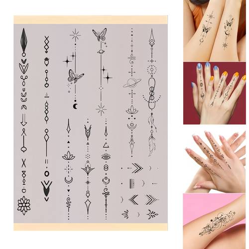 patterned tattoo transfer paper a4 size tattoo transfer paper stencils clear designs tattoo transfer paper with multiple styles for easy matching tattoo supplies body art tool body art