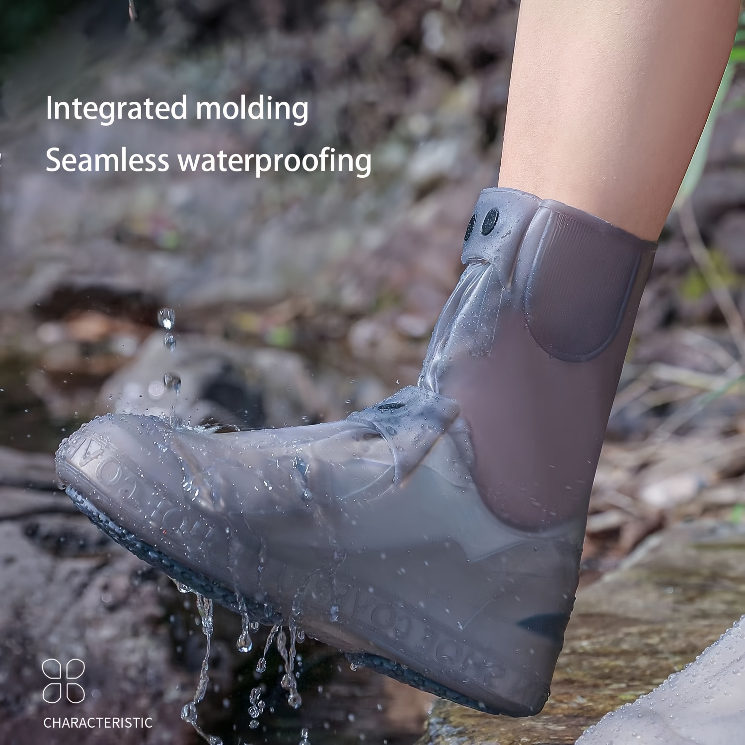 Professional Non-Slip Fishing & Ankle Boots, Socks Boots Waterproof Rain Boots, Comfortable Solid Color Wear Resistant Outdoor Garden Work Rain