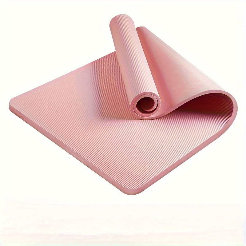 

1pc Solid Color Non-slip Soft Yoga Mat, 10mm Thick Fitness Mat, Suitable For Gym Yoga