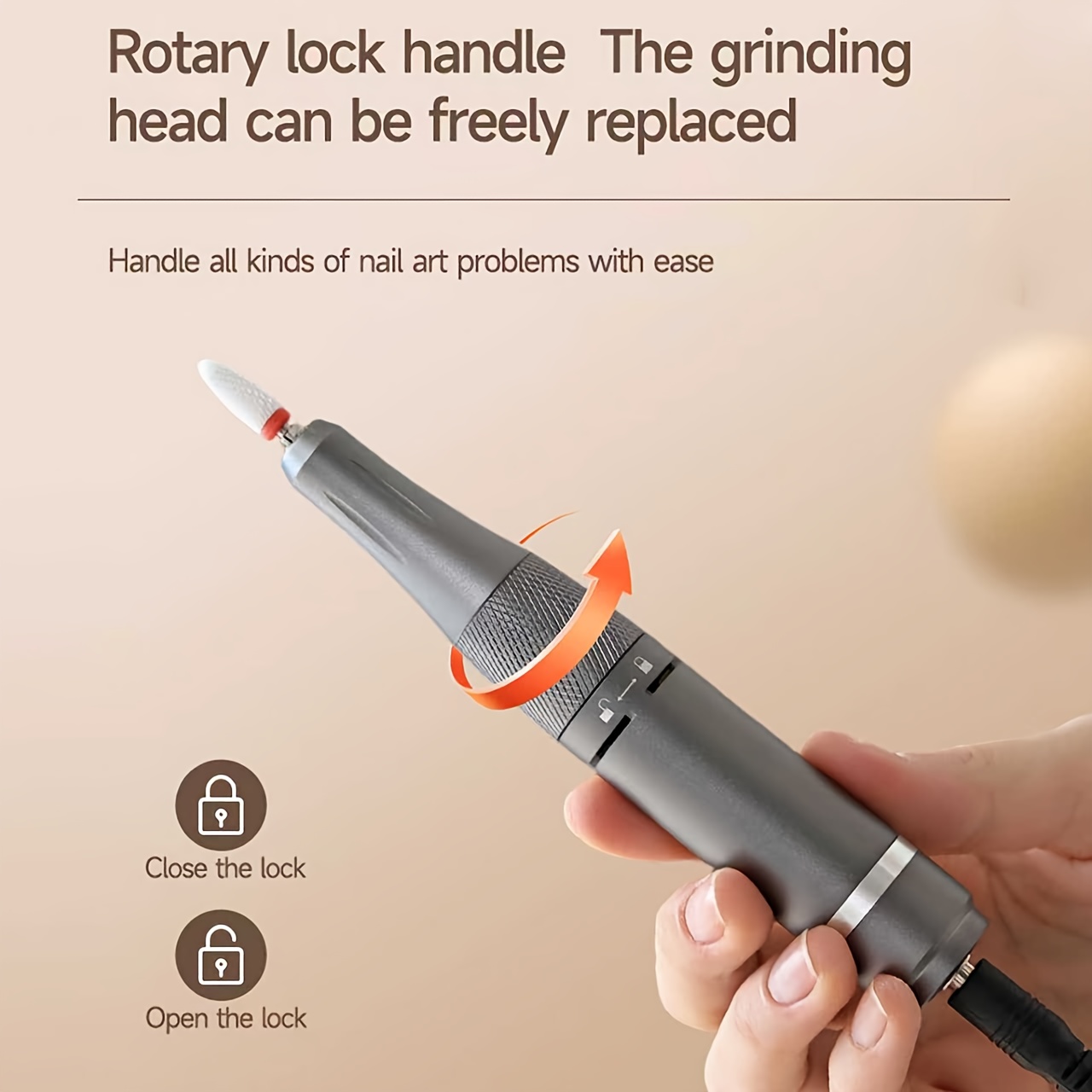35000RPM Professional Electric Nail Drill Kit with LED Display