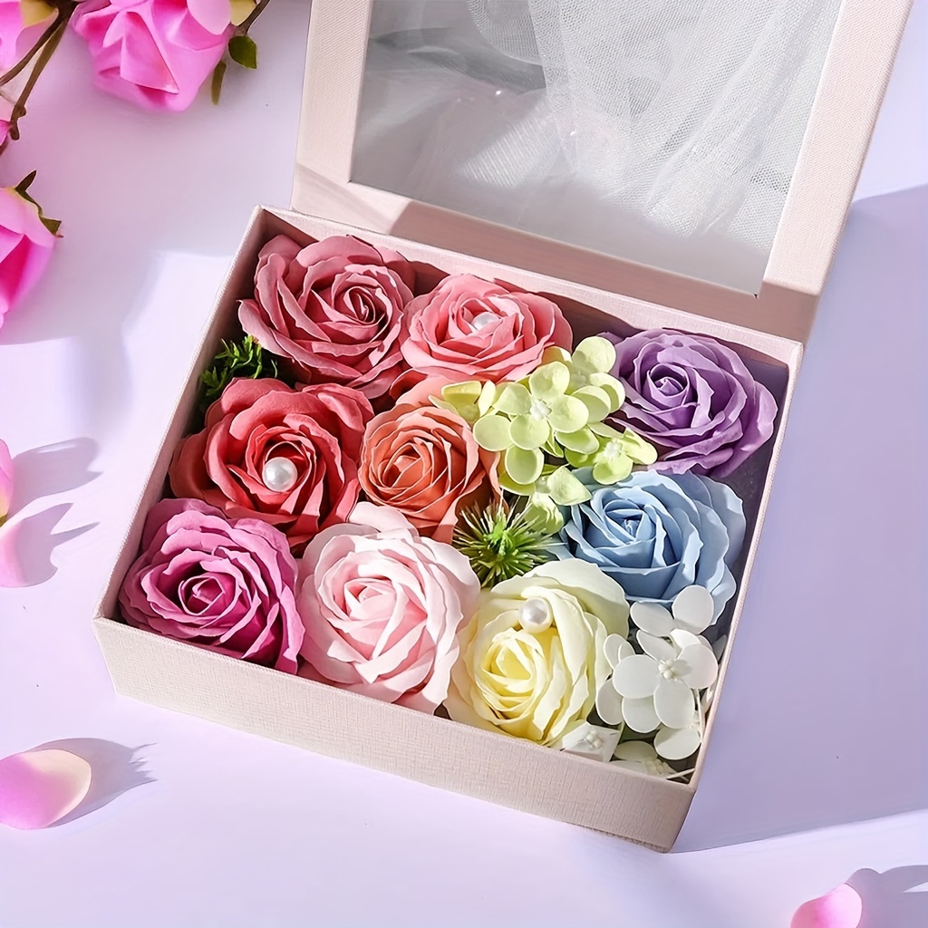 Regalos de San Valentín para ella, regalos de flores para el día de San  Valentín para mamá, mujeres, novia, regalos de cumpleaños para mujeres