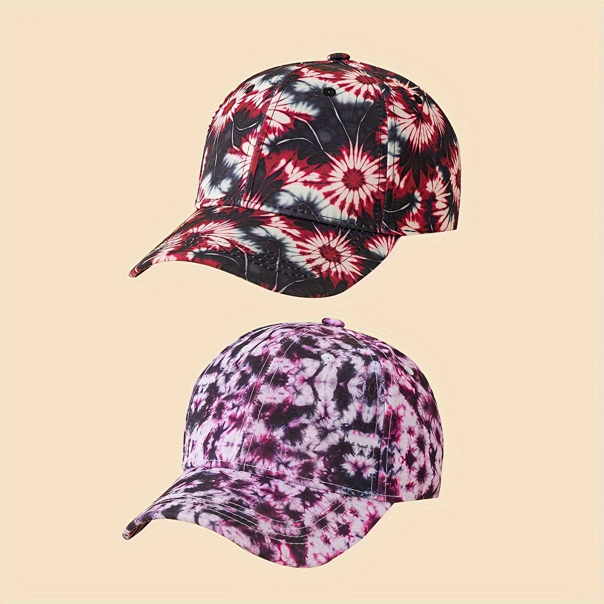 1pc Breathable Adjustable Golf Sun Hat For Men And Women With Random Tie  Dye Print Retro Baseball For Spring Summer, Today's Best Daily Deals