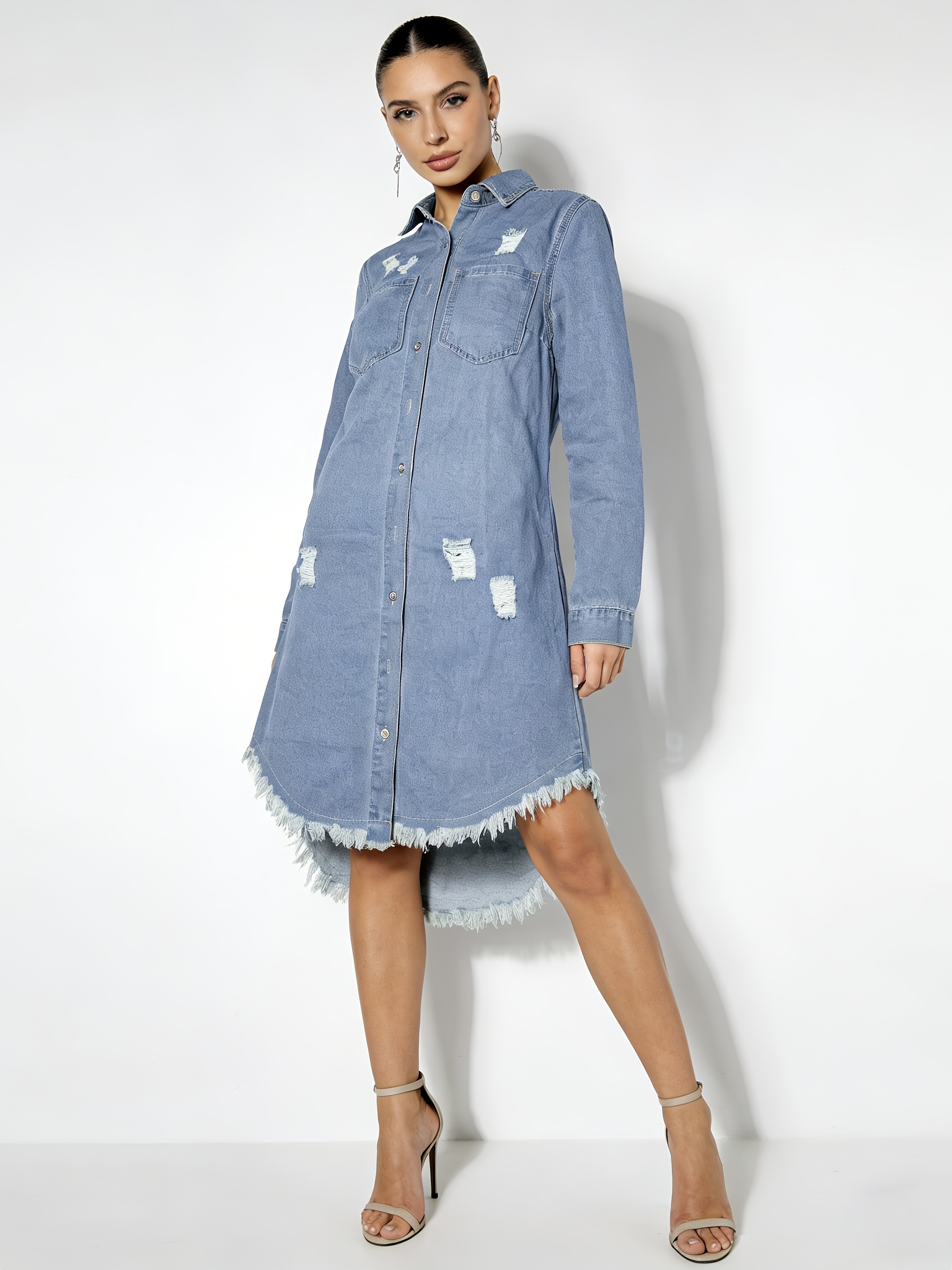 white christmas dresses Morrison Fynn Denim Dress | Womens Dresses | Treasure Box main image 0