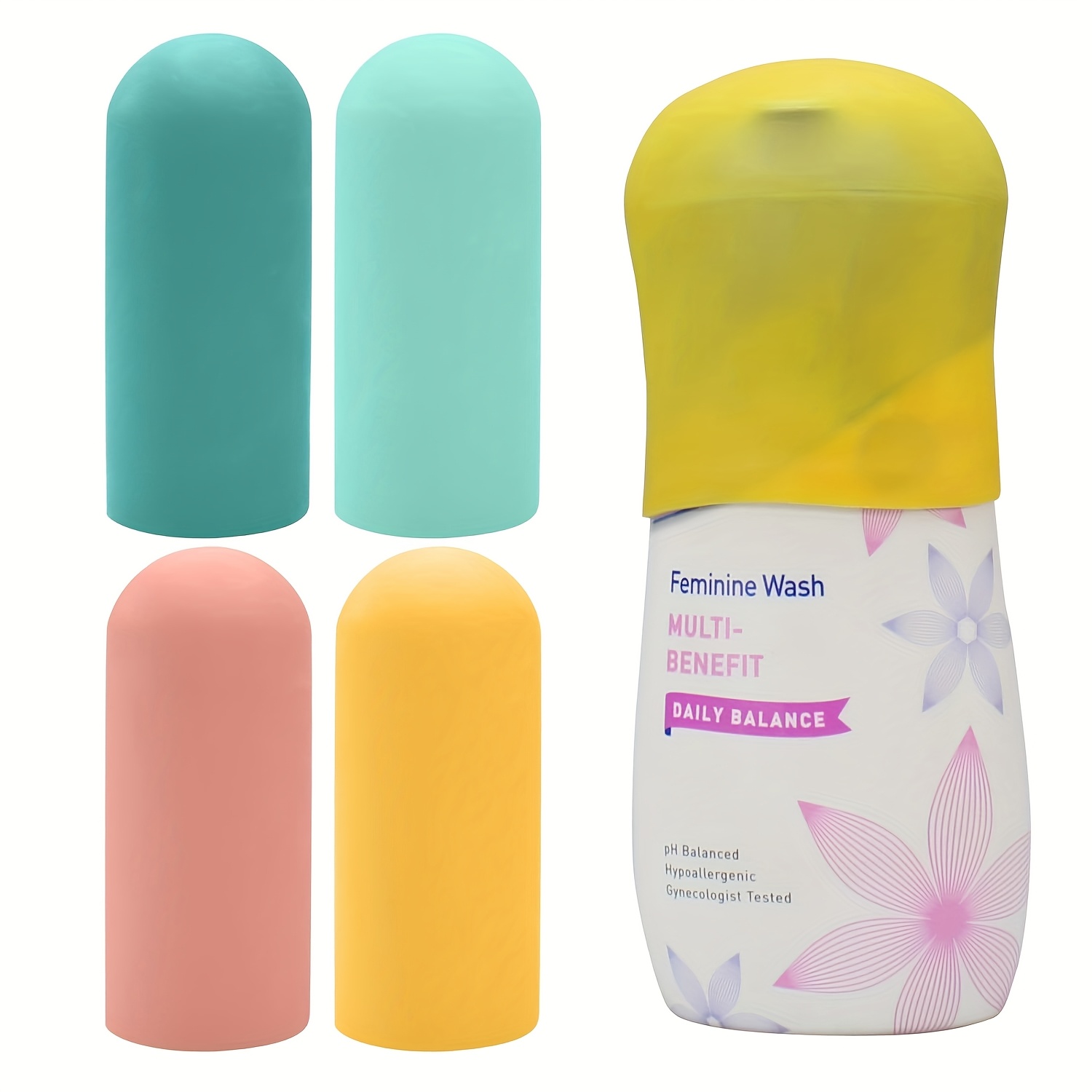 TEMU Copertura in silicone per tappi di bottiglia, copertura a di perdite, copertura in silicone da viaggio resistente, accessori da viaggio per
